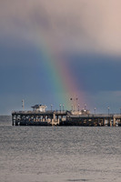 Rainbow over Swanage Pier